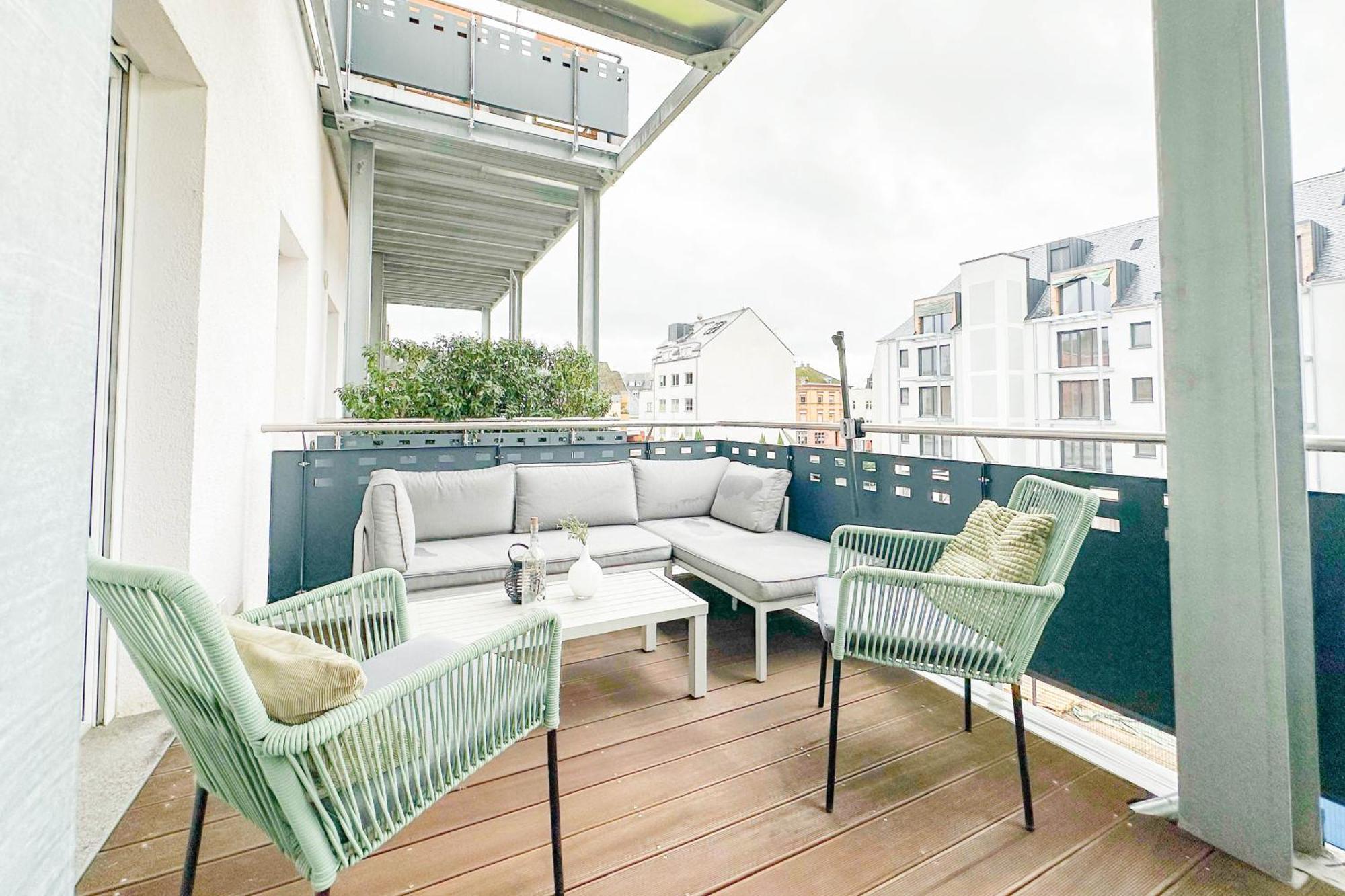 Modernes Trierer Cityloft Mit Grossem Balkon エクステリア 写真